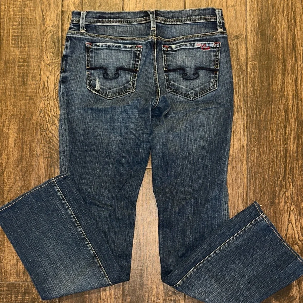 Blue Cult Bootcut Jeans Size 28 Medium Wash Low Rise Denim - Picture 5 of 8